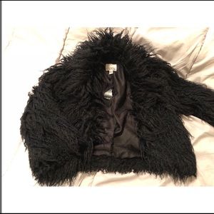 Faux fur short coat